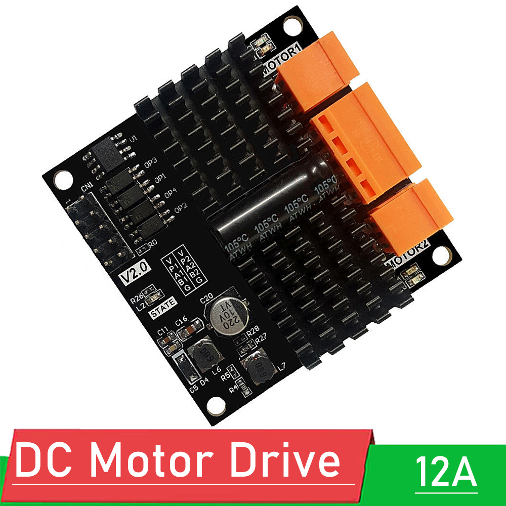 L298N Module - 12V 24V 12A 듀얼 채널 DC