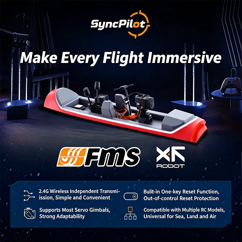 Pan Tilt Bracket - FMS 모델 항공기 FPV 싱크파일럿 헤드트래커