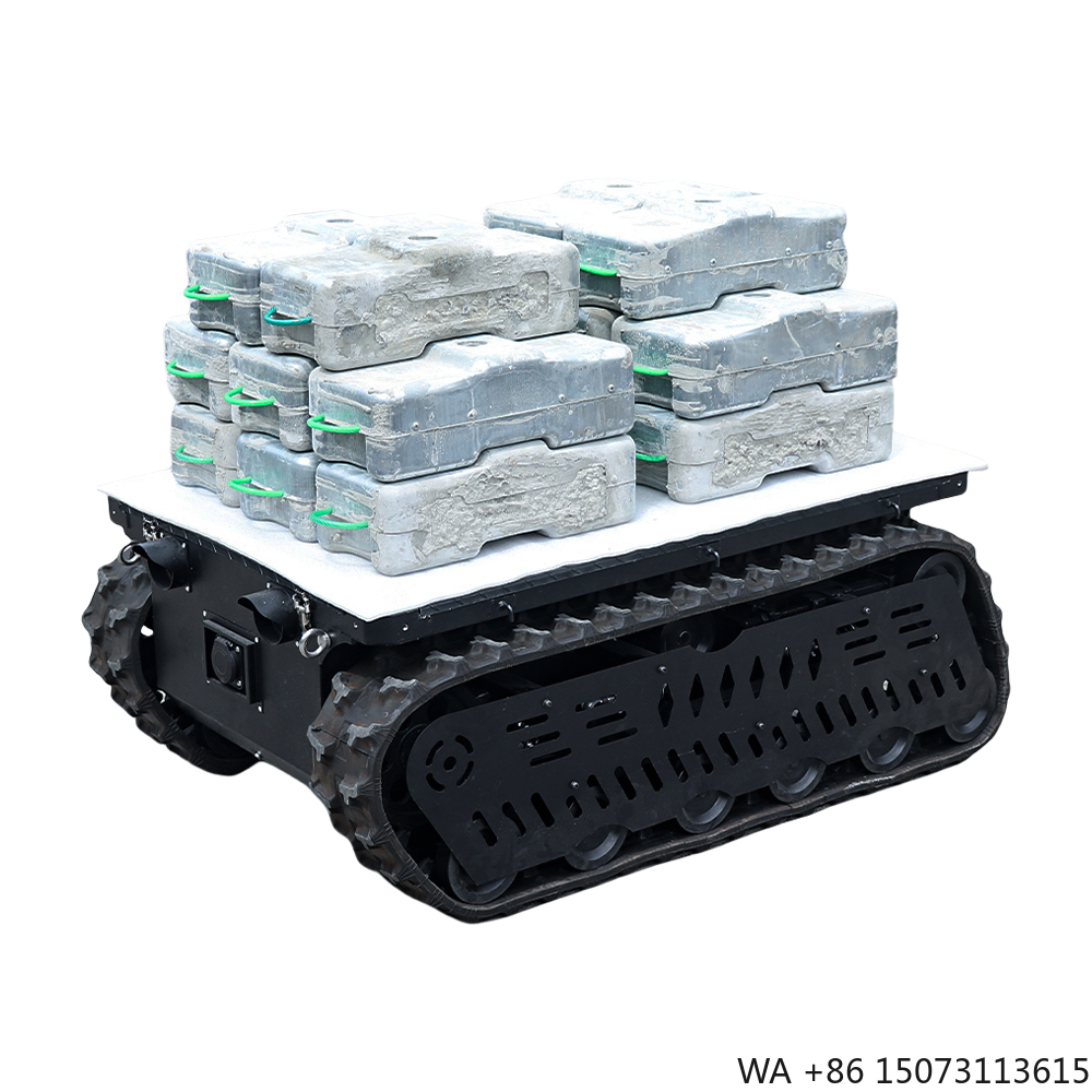Tracked Robot Chassis - 300~600kg 하중 RC 탱크 크롤러 로봇