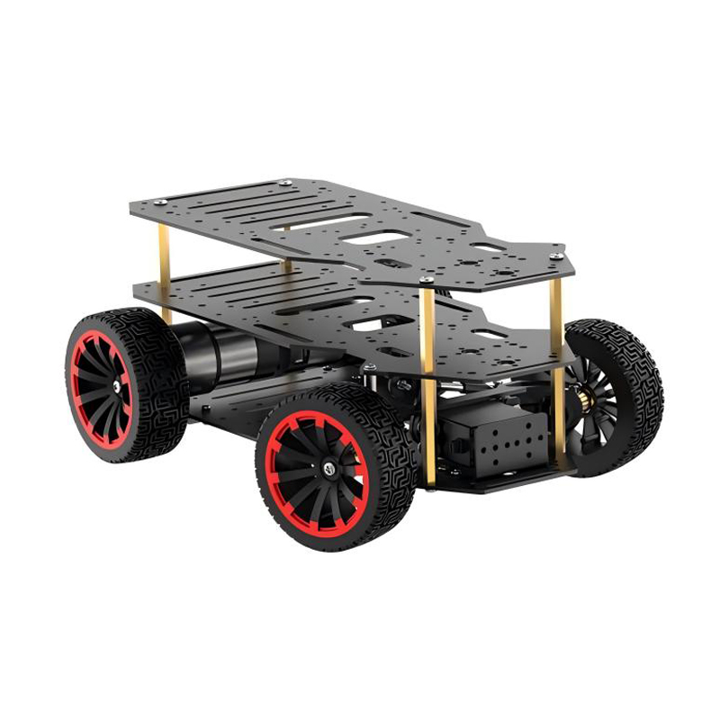 Tracked Robot Chassis - 듀얼 인코더 모터 전면 휠 서보