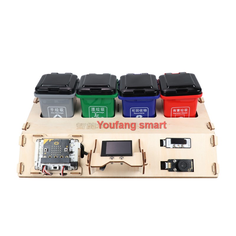 Microbit Robot - AI 비전 폐기물 분류 로봇 키트,