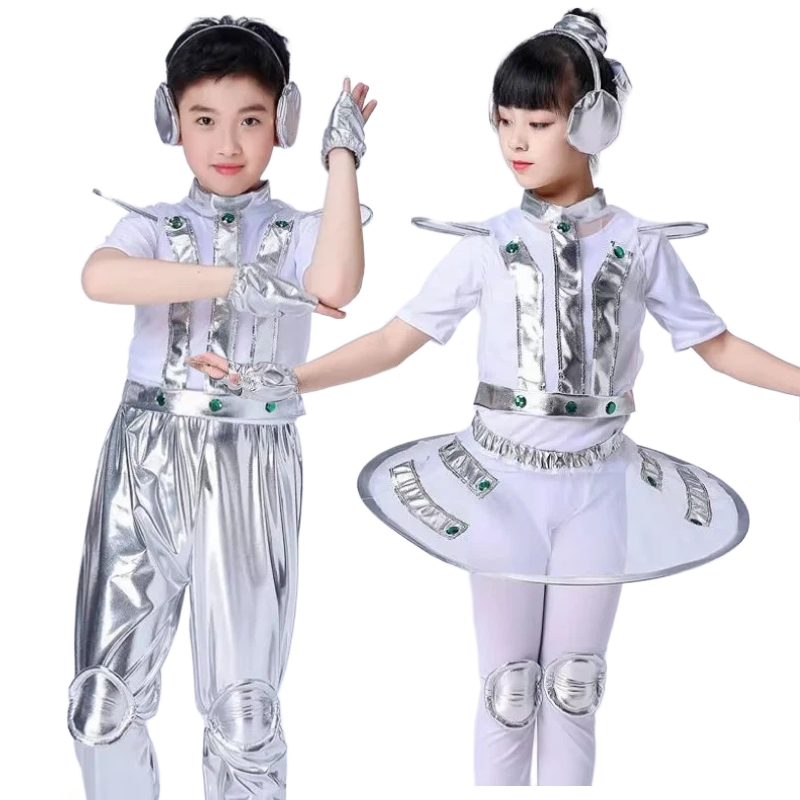 어린이 로봇 우주 미래 스타일 의상 소년 소녀 공연 의 - Robotics Kit 리뷰 및 가격
