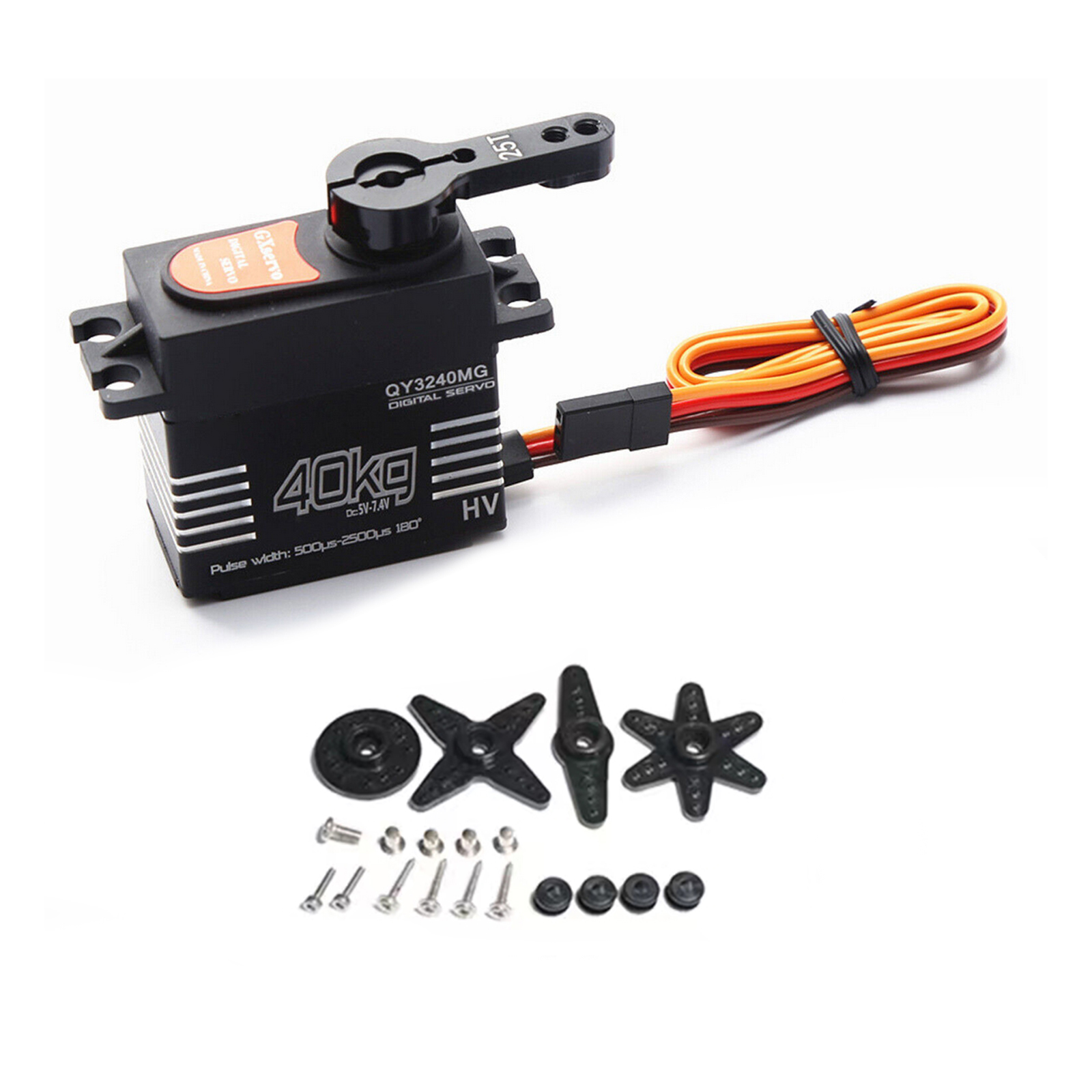 40KG 디지털 서보 방수 대형 토크 메탈 기어 180 - Servo Kit 리뷰 및 가격