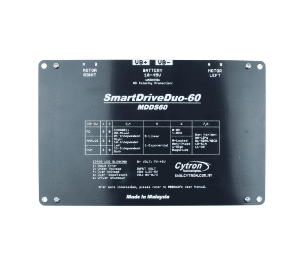 MDDS60 60Amp 7V-45V SmartDrive - Motor Driver Module 리뷰 및 가격