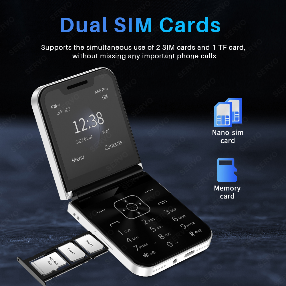 SERVO A50 PRO 플립 휴대폰 2G GSM 2. - Servo Pan Tilt 리뷰 및 가격