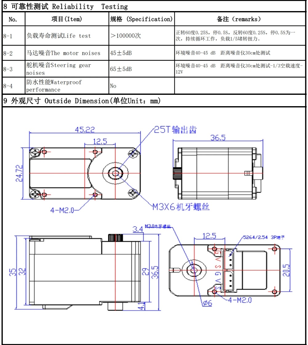 Feetech STS3250 12V 50KG 자기 인코 - Robot Arm Metal 리뷰 및 가격