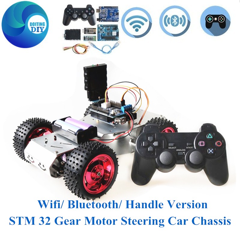 블루투스 제어 STM 32 기어 모터 스티어링 자동차  - Robot Bluetooth Car 리뷰 및 가격