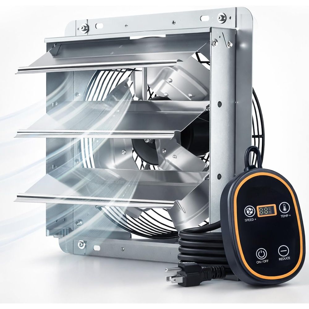 12인치 스마트 셔터 배기팬(온도조절기 및 8단 속도  - Dc Motor 리뷰 및 가격