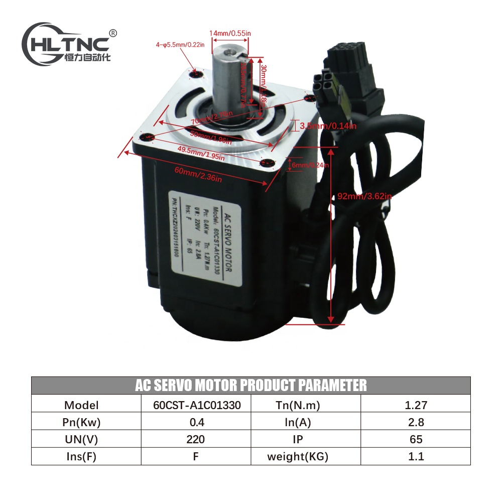 60mm 400W 220V 2.8A 1.27NM AC  - Servo Kit 리뷰 및 가격
