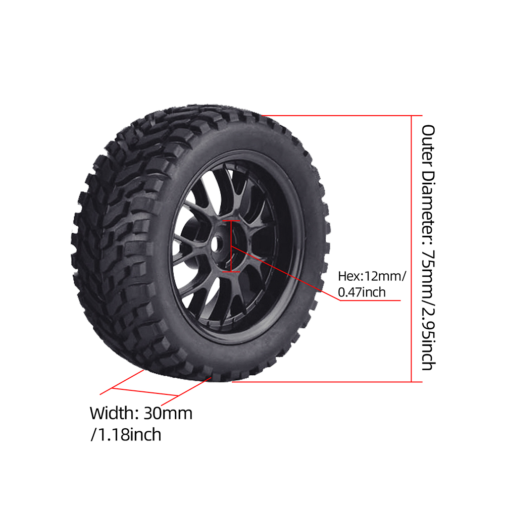9imod 4개 75mm 고무 RC 휠 12mm 육각  - Omni Wheel 리뷰 및 가격