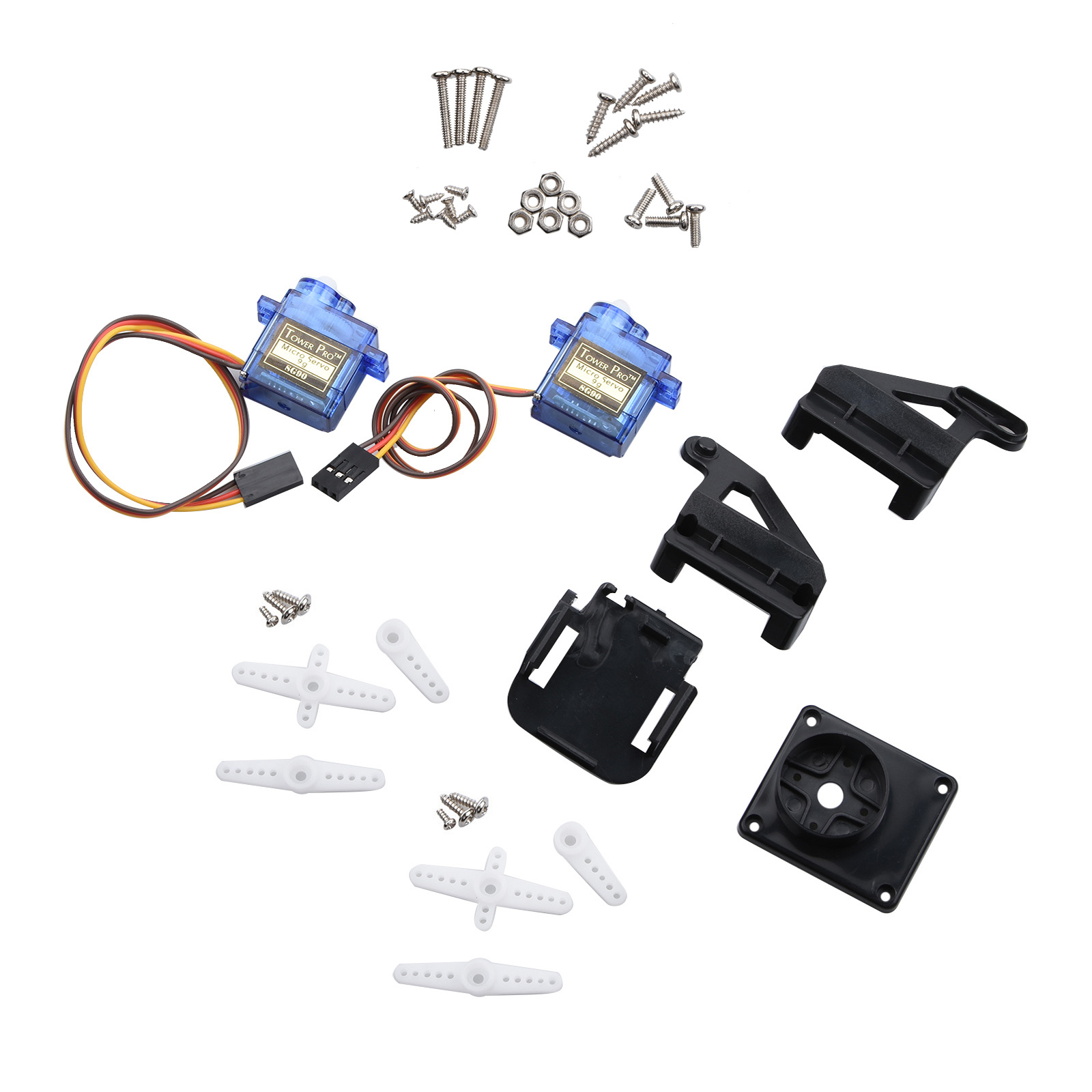 FPV 나일론 듀얼-축 서보 짐벌 플랫폼 프레임, 2개 - Servo Kit 리뷰 및 가격